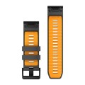 Garmin Pasek do zegarka QuickFit 26mm / szaro-pomarańczowy - Fenix 8 51mm 7x 6x 5x / Epix 51mm / Tactix / Quatix [﻿010-13393-05]