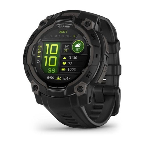 Garmin Instinct 3 – 45 mm AMOLED Czarny z czarnym paskiem [010-02936-00]